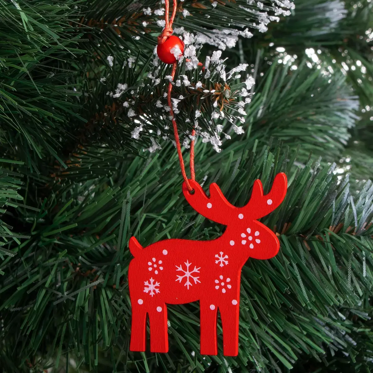 Springos CA0654 Decorative Wooden Ornaments Set of 3 Photo 5
