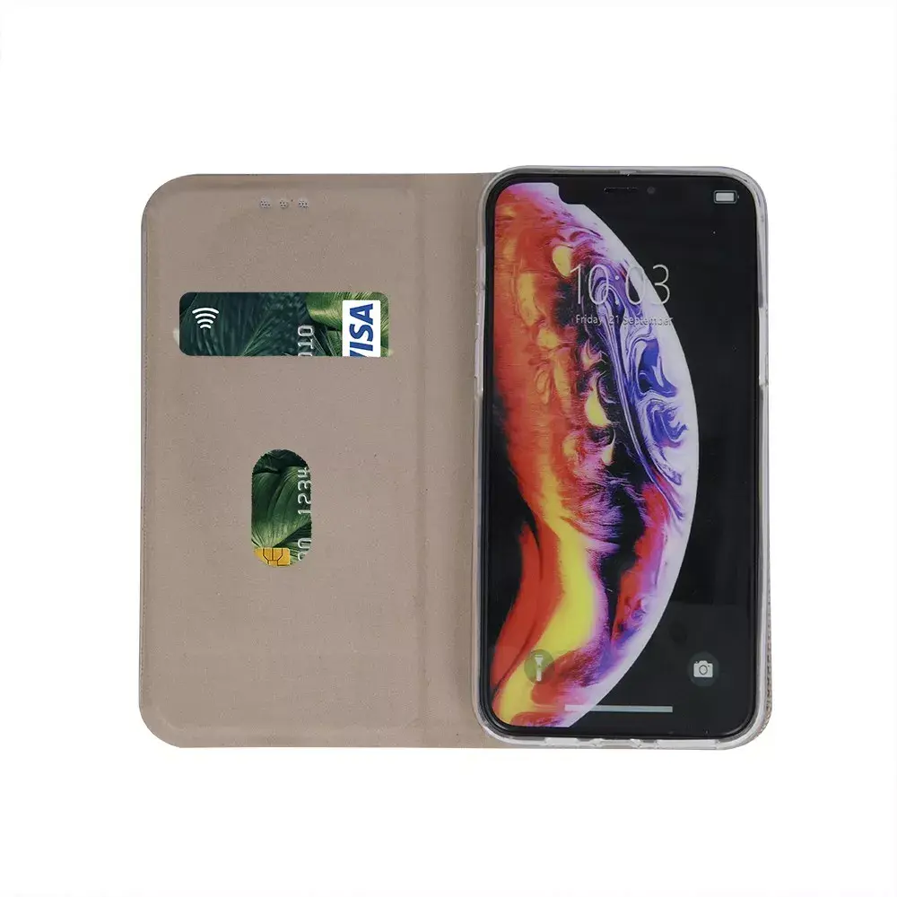 Riff book case for Xiaomi Redmi 10C Gold Photo 2