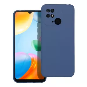 Силиконовый чехол Riff для Xiaomi Redmi 10C синий RF-SIL-XR10C-BL, мягкая защитная накладка