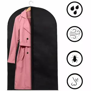 Protective clothes cover Springos HA3076 90 cm — garment bag for storage and travel