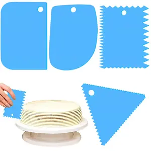 Cake spatulas Springos KI0094 set of 4 pieces, bakery icing and serving tools