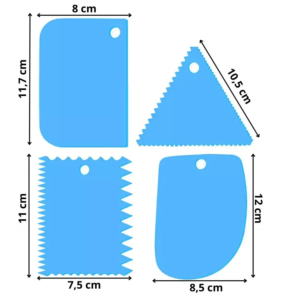 Cake spatulas Springos KI0094 set of 4 Photo 5
