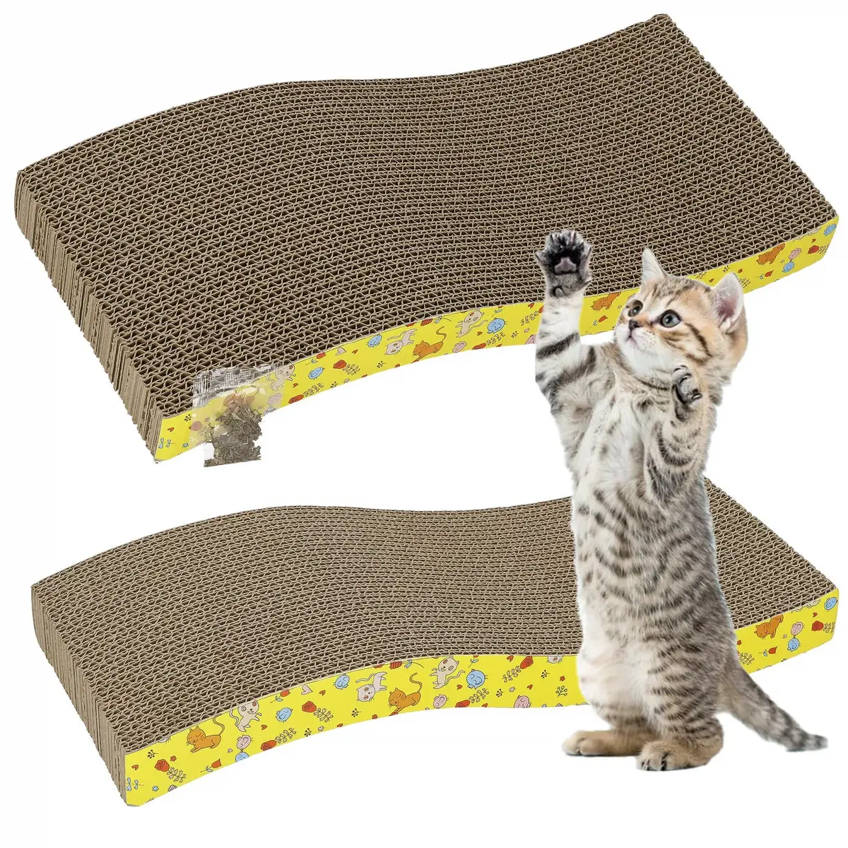 Cardboard cat scratcher Springos PA1077 Photo 3