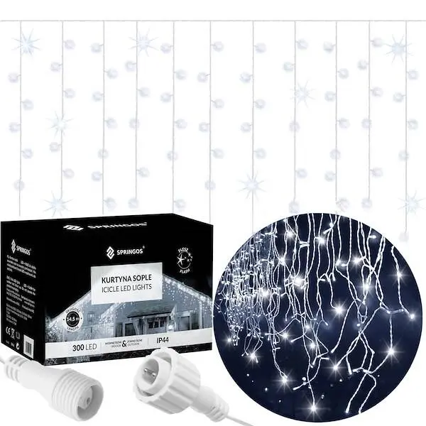 LED aizkars Ziemassvētkiem Springos CL0330 —