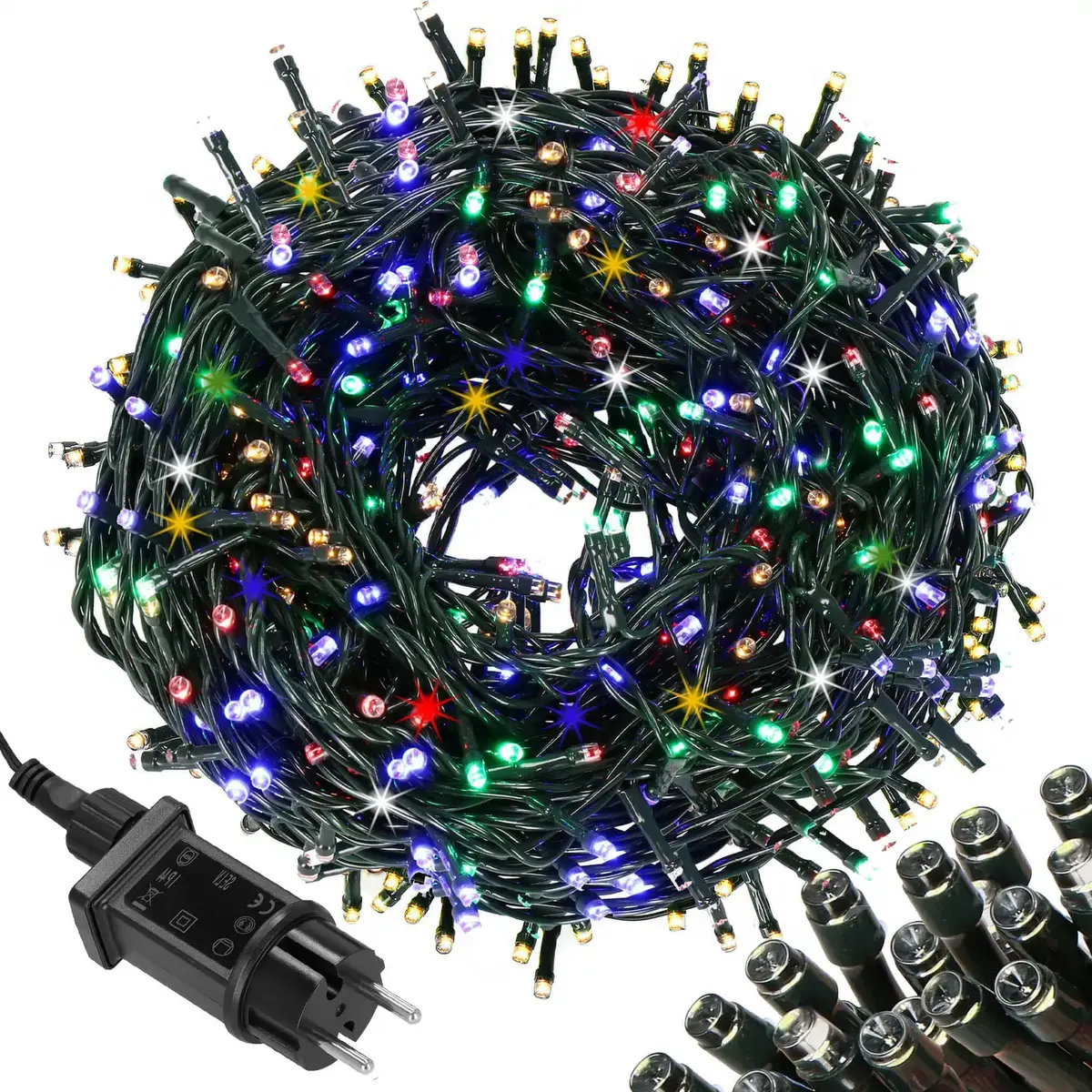 Springos CL4084 string lights — 300 LED multicolor Photo 5