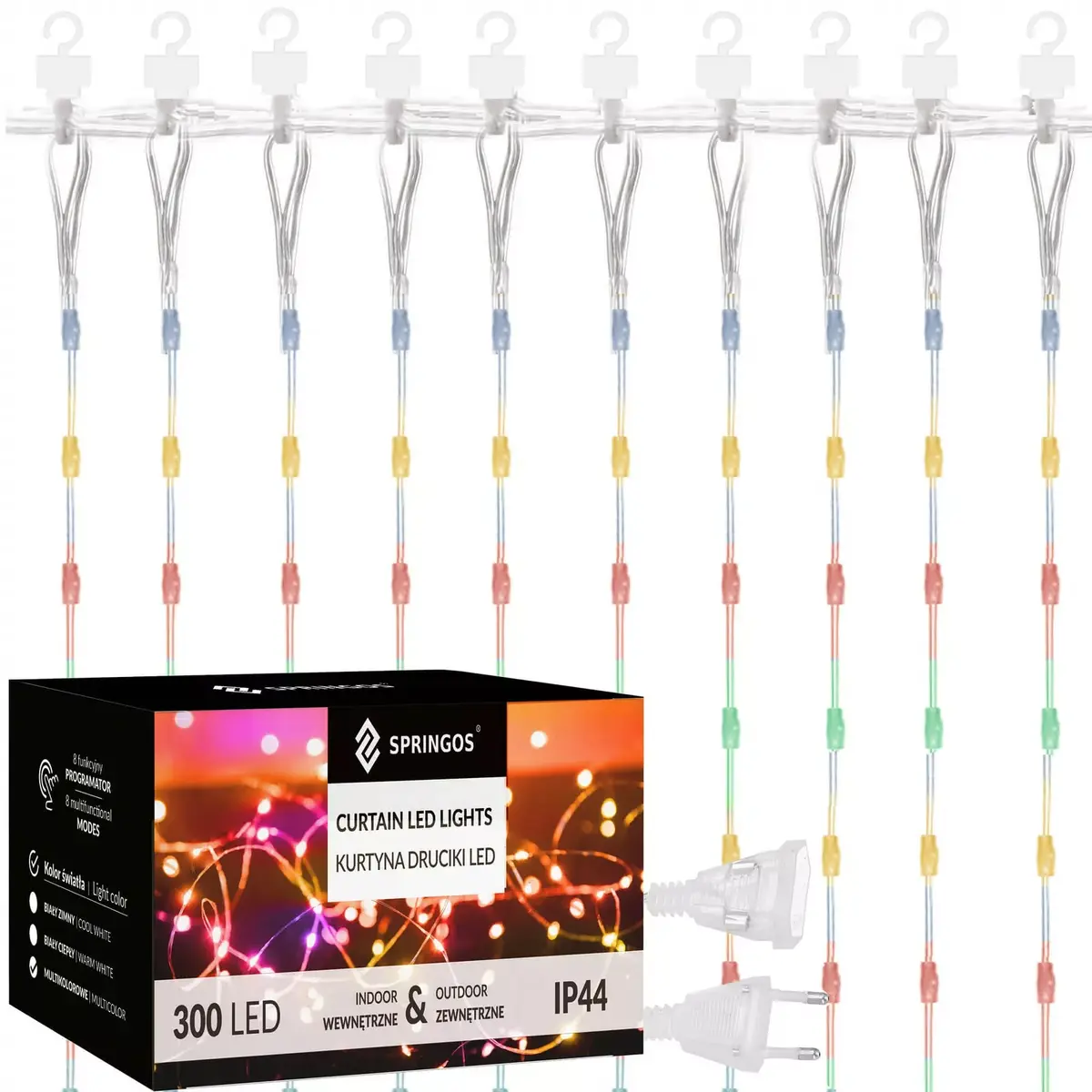 Gaismas aizkars Springos CL0335 300 LED Photo 5