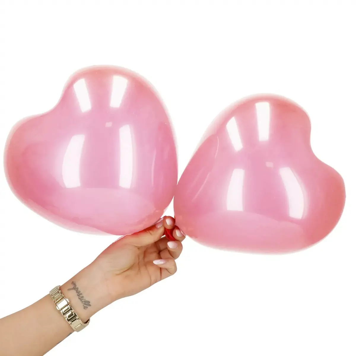 Heart-shaped balloons Springos PS0051 — set of 50 Photo 4
