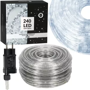 Springos CL4114 LED gaismas šļūtene, 11.5 m, 240 LED, auksti balta gaisma, iekštelpām un āra lietošanai