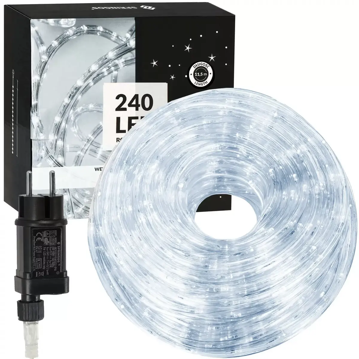 Springos CL4114 LED gaismas šļūtene 11.5 m auksti balta Photo 3