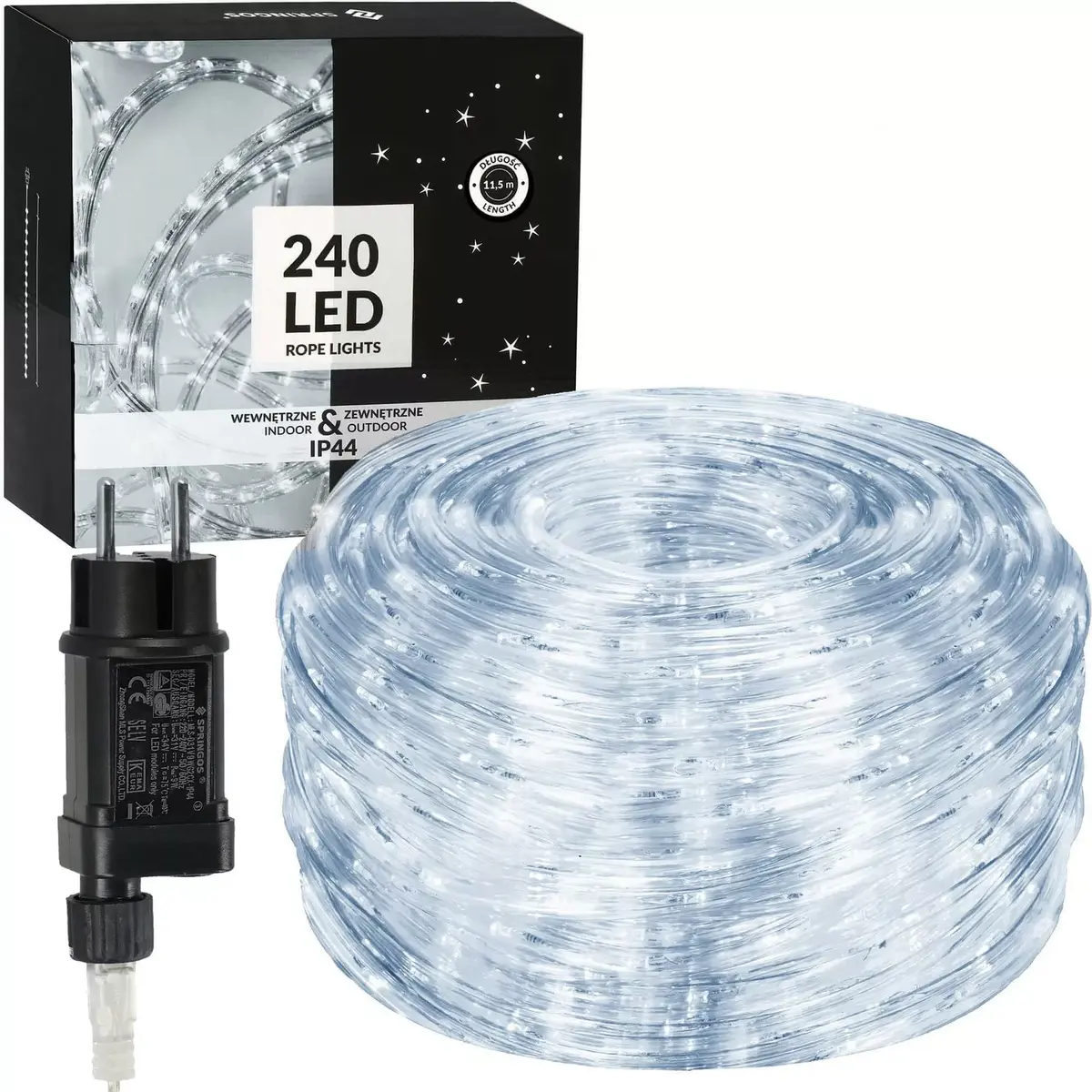 Springos CL4114 LED gaismas šļūtene 11.5 m auksti balta Photo 4