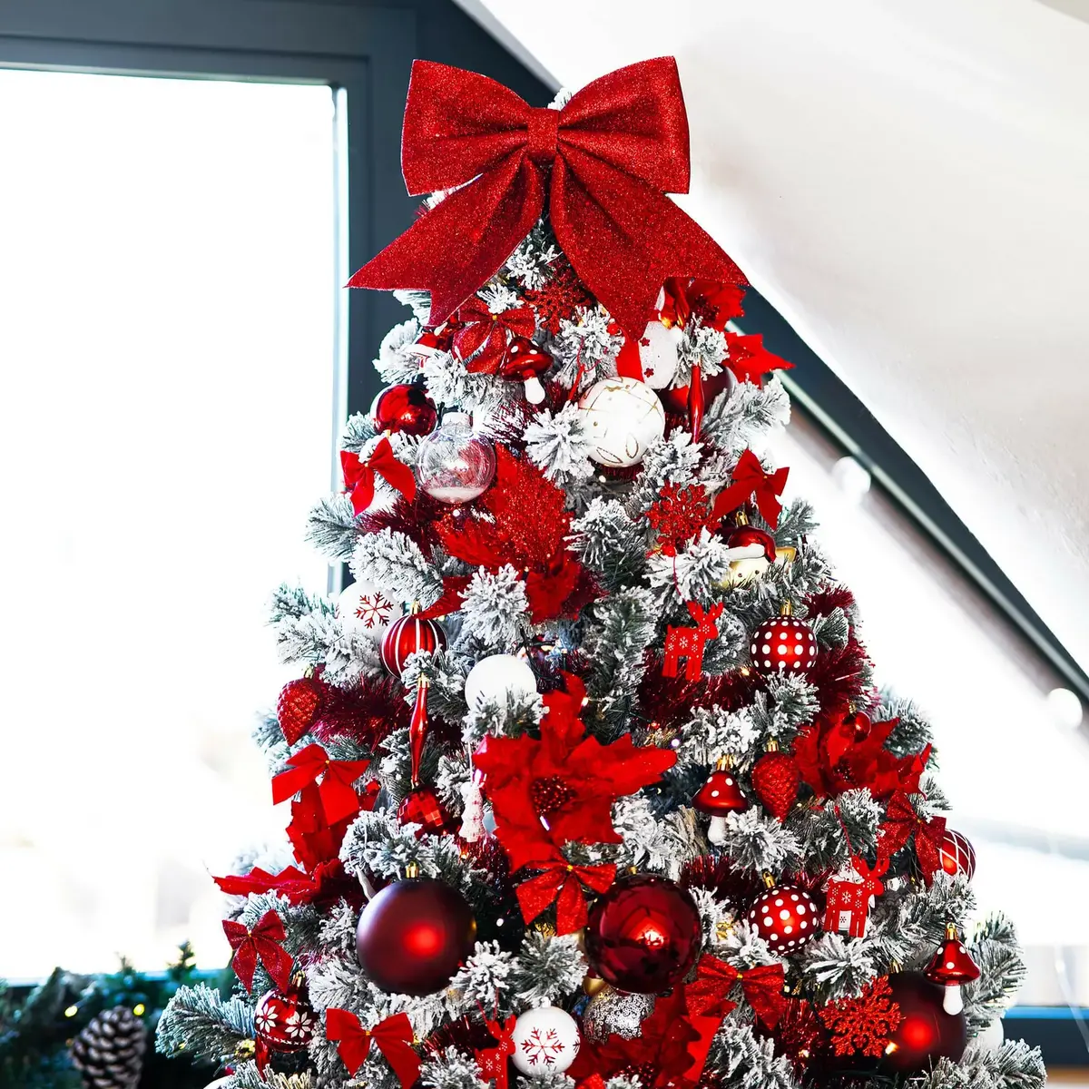Springos CA1307 Christmas Bows Set of 6 Photo 5