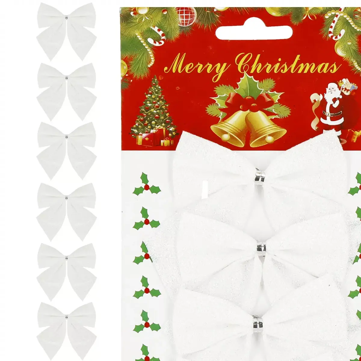 Springos CA1308 Christmas Tree Bows - Set of 6 Photo 2