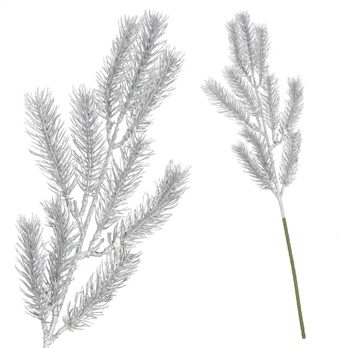 Mākslīgais Ziemassvētku zars Springos CA1314, sudraba