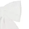 Springos CA1302 Decorative Christmas Bow 30 cm White Photo 2