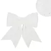 Springos CA1302 Decorative Christmas Bow 30 cm White Photo 3