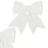 Springos CA1302 Decorative Christmas Bow 30 cm White Photo 4