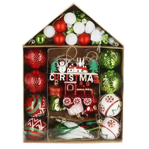 Springos CA1201 Christmas Baubles Set, 70 Pieces, Assorted Ornaments