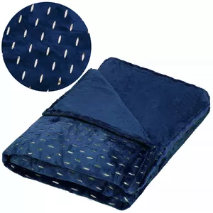 Springos HA7305 Bedspread and Sofa Throw, 150x200 cm, Navy Blue