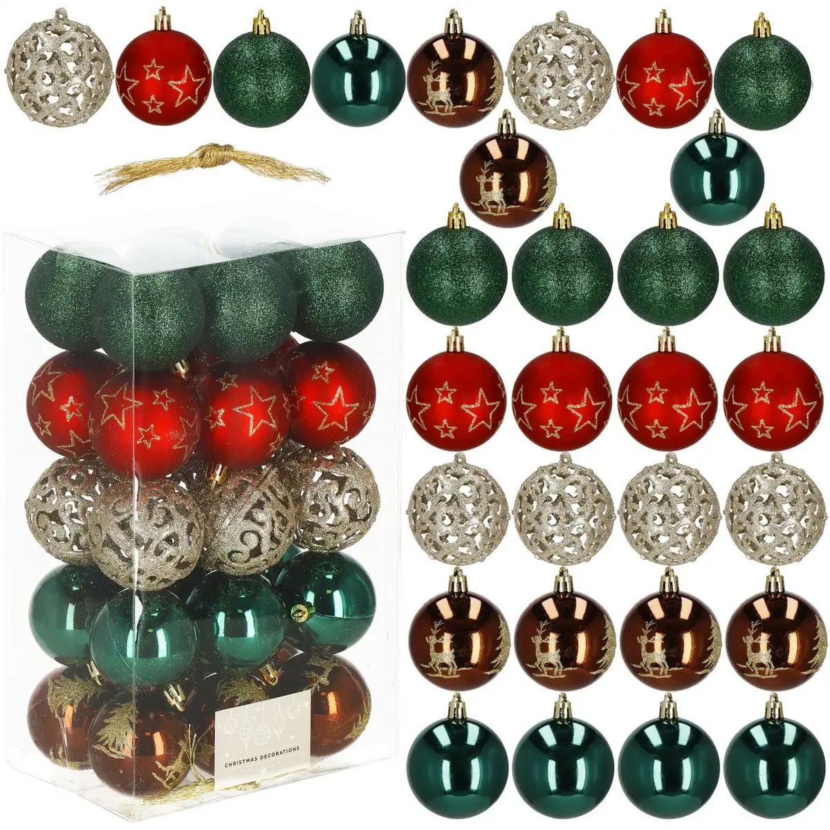 Springos CA1133 Christmas Baubles Set Photo 4