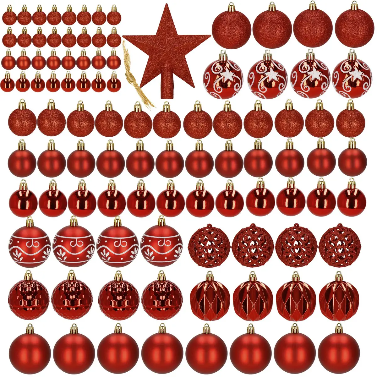 Springos CA1159 Christmas Ornament Set - 101 Pieces Photo 6