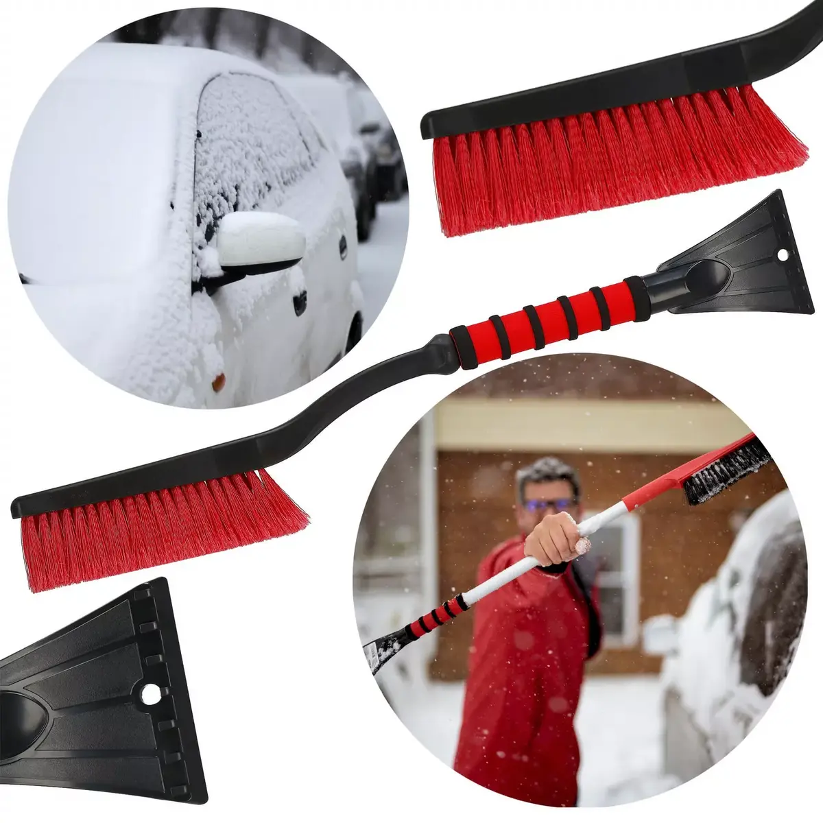 Scraper with brush Springos HA5246 Photo 4