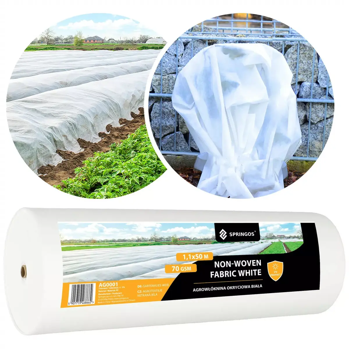 Springos AG0001 agrotekstilija 70 g/m² Photo 2