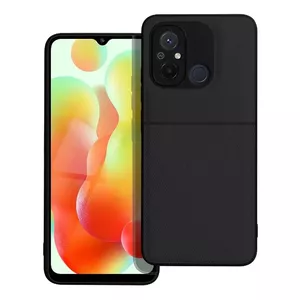 Силиконовый чехол Riff для Xiaomi Redmi 12C — чёрный, мягкий защитный TPU-кейс