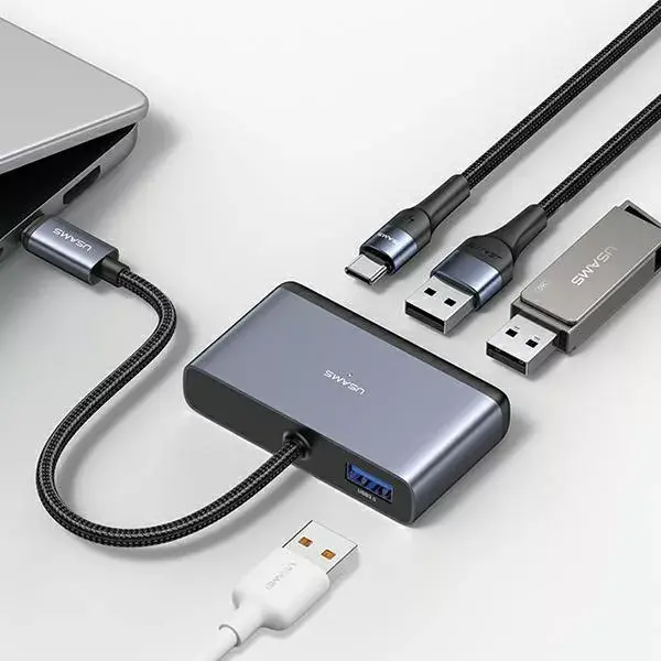 Адаптер‑HUB USB‑C usams SJ627HUB01 4 в 1 Photo 4