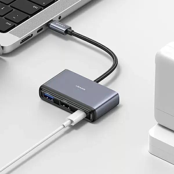 Адаптер‑HUB USB‑C usams SJ627HUB01 4 в 1 Photo 6