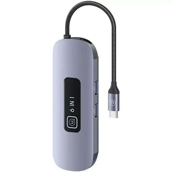 usams SJ642HUB01 USB‑C адаптер‑хаб 6‑в‑1 Photo 2