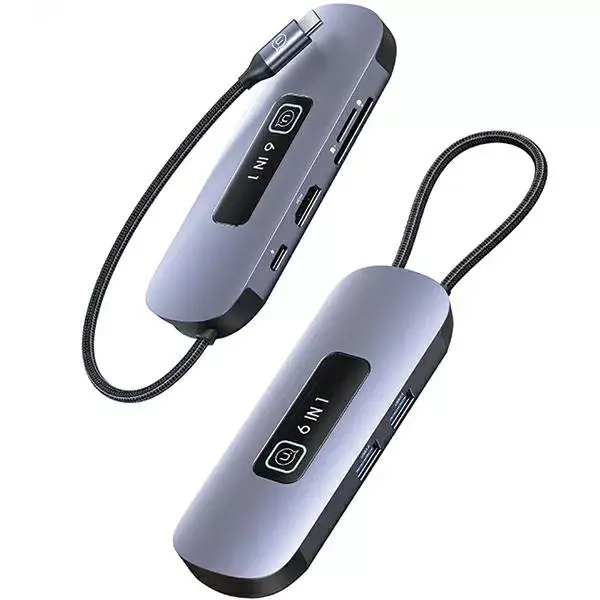 usams SJ642HUB01 USB‑C адаптер‑хаб 6‑в‑1 Photo 5