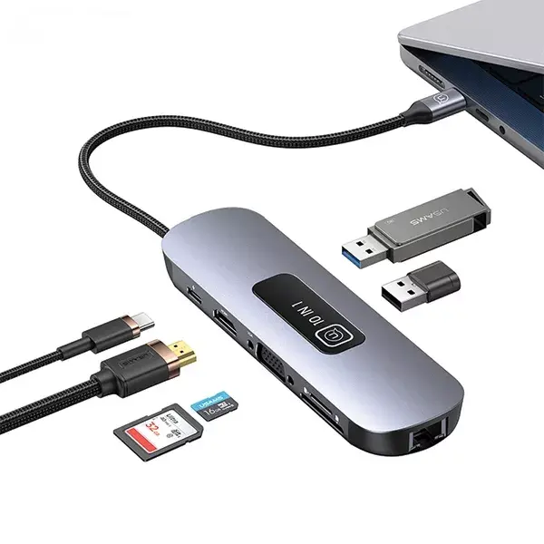 USB hub usams SJ644HUB01 10in1 Photo 3
