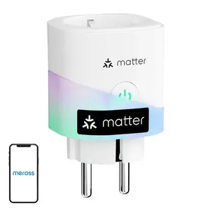 Smart socket Meross MSS315CFH-EU with energy measurement, Matter-enabled smart plug