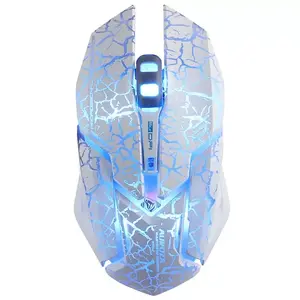 Spēļu pele e-blue Auroza — optiskā, USB Type-A, 4000 DPI, 6 pogas, balta