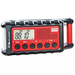 Midland ER300 Portable Analog Black, Red