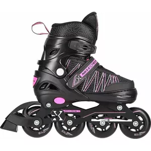 Inline/ice 2in1 skates Nils Extreme NH11912 Black/Pink Size S (31–34) interchangeable hockey skates