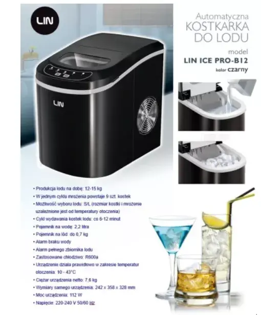 Pārnēsājams ledus veidotājs LIN ICE PRO-B12 Photo 5