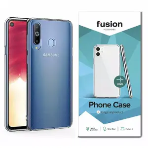 Phone silicone case Fusion for Samsung Galaxy A20e (A202), 2 mm transparent