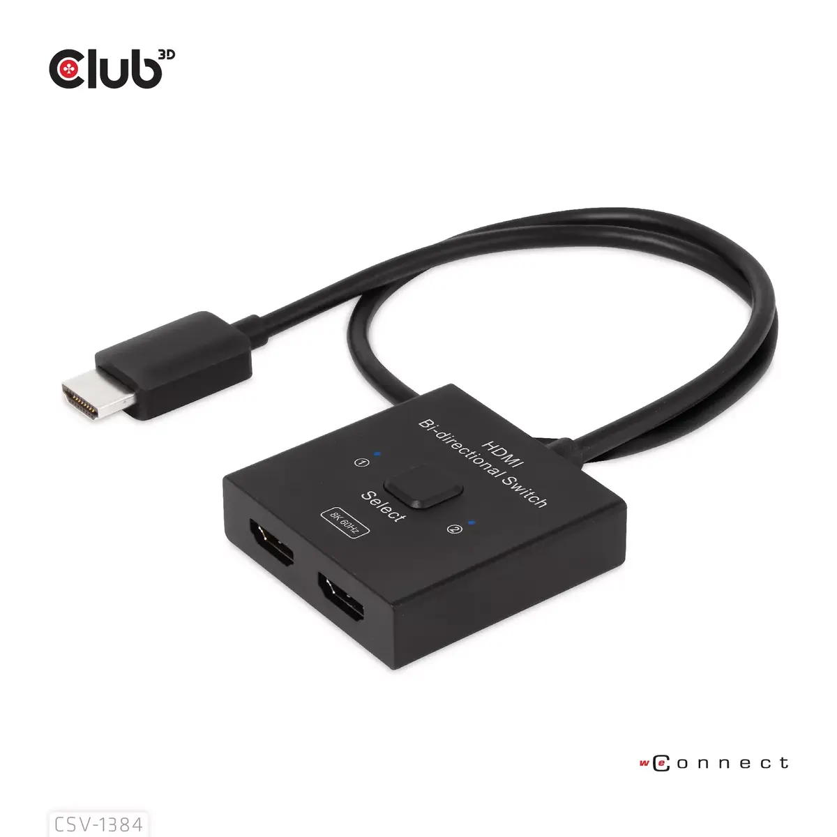CLUB3D HDMI 2-в-1 Двунаправленный переключатель CSV-1384 Photo 2