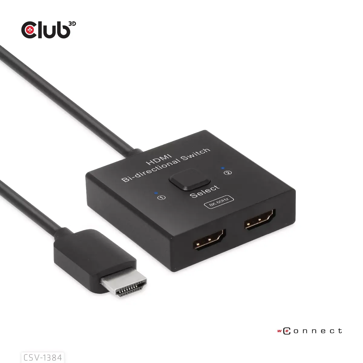 CLUB3D HDMI 2-в-1 Двунаправленный переключатель CSV-1384 Photo 3