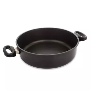 Apsildes panna AMT Gastroguss I828EZ5 Ø 28 cm, augstums 8 cm, liekta alumīnija, 4‑slāņu nepiedegošs pārklājums