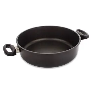 Apsildes panna AMT Gastroguss I828EZ5 Ø 28 cm, augstums 8 cm, liekta alumīnija, 4‑slāņu nepiedegošs pārklājums