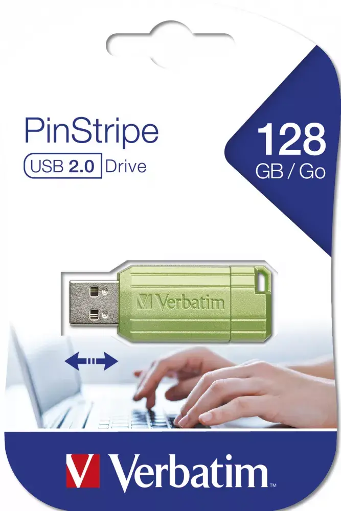 USB zibatmiņa Verbatim 128GB PinStripe Photo 3