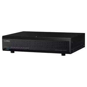 Tīkla videoreģistrators i-PRO WJ-NU301KG — 16 kanāli, iebūvēts PoE+ slēdzis, maks. 3840×2160, SATA HDD līdz 40 TB