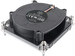 Processor air cooler SILVERSTONE SST-XE01-1700A — 8 cm fan, 1000–5500 RPM, dual ball bearing, black