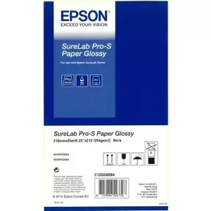 Photo paper roll Epson Surelab Pro-S Glossy 21 cm (A4 x65) — roll width 21 cm, glossy finish