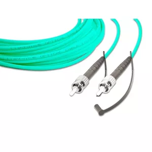 Lightwin LSP-50 ST-ST 2.0 OM3 Fibre Optic Cable 2m FTTH Aqua