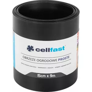 Dārza apmale Cellfast Obrzeże Ogrodowe Proste melna 15 cm x 9 m