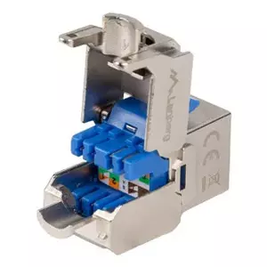 Модуль Keystone Lanberg KSF6-4000 Плоский RJ-45 Синий Серебристый
