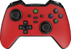 Gamepad GENESIS Mangan 400 Red Wireless Bluetooth for PC, Nintendo Switch, Android, iOS and Mac with Turbo Button and Built-in Battery